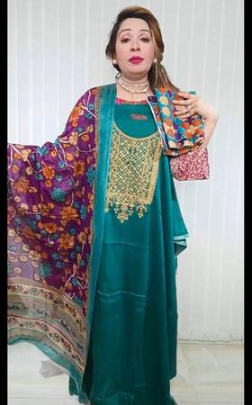 Party Wear by Heer (peacock)