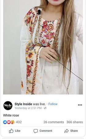 (Tx)white Nokshi ( red )