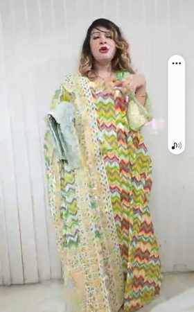 Zigzag Jamdani Patel's ( Lemon )