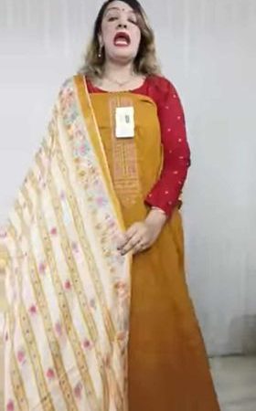 New Ganga ( Stripe Dupatta ) ( Mustard )