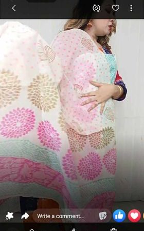 Original Pried Block Print ( Floral Pink )