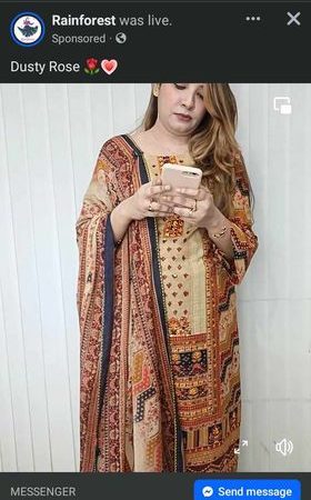 Cotton Kamdani ( Blue )