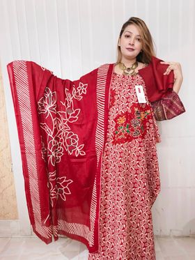 Fine Cotton Ganga ( Red )