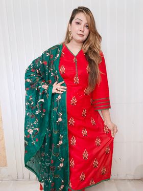 (New)kajol kotha ( red n green )