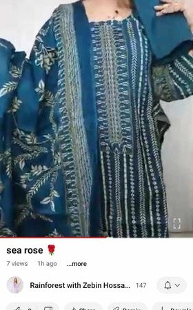 Olpo dame fine cotton (peacock blue)