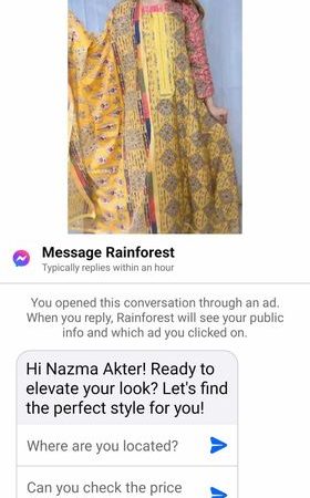 Unstich sadabahar kolki print ( yellow )