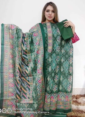 Chundri fine cotton ( Green )
