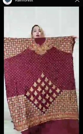 Digital minakari (maroon)