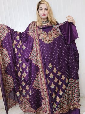 Digital minakari (purple)