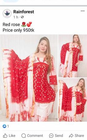 (New) red n white tie dye