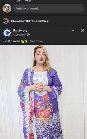 Pakistani shifflie ( Violet )