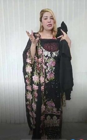 Party Sequence Flower ( black )