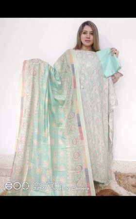 Unstitch Sada-bahar Floral ( Pastle Sky )