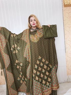 Digital minakari (Henna Olive)