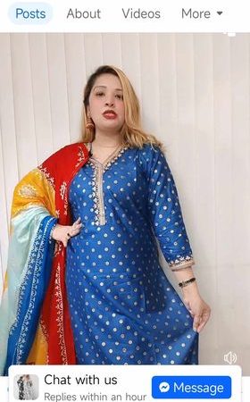 (2 piece) Lal Bou (blue)