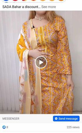 Discount Sada-bahar unstitched ( Yellow )