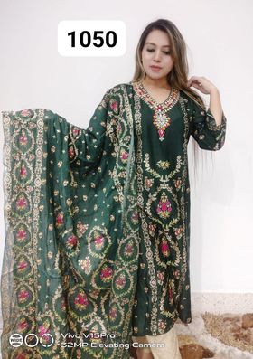 Minakari Karchupi 2pis ( Green )