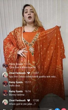 Minakari Karchupi 2pis ( Orange )