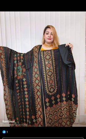 Minakari party wear ( black )