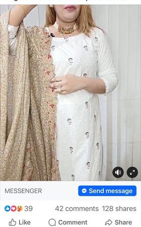 (Stl) Chicken kurry boutique golden white