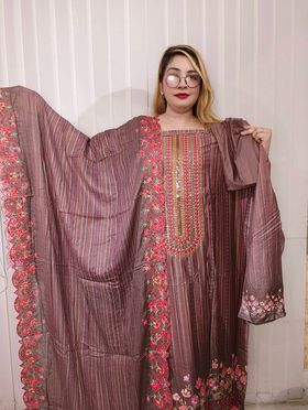 (Tx) Stripe kolapata (mov lavender)