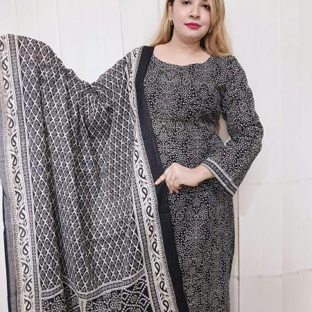 Black n white borfi dot Patel's