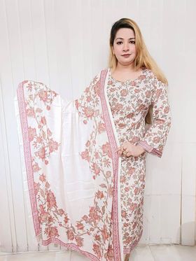 (Bld) Riva kalamkar (peach pearl)