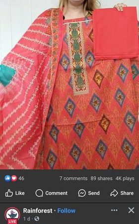 Eid discount a cotton exclusive ( red )