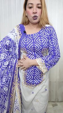 New chunri (white blue)