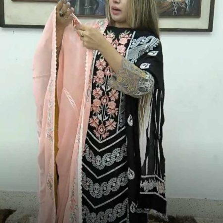 Black white with peach party