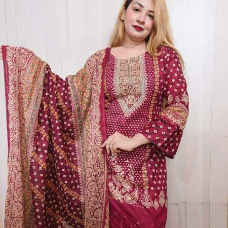 (M) Gotapatti boring work ibadat (purplish maroon)