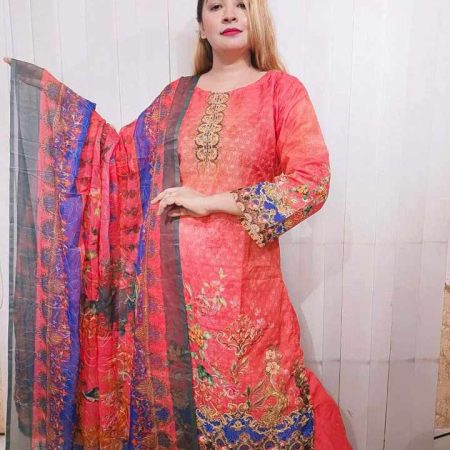 (Tx) Weaver moslin cotton (cherry pink)