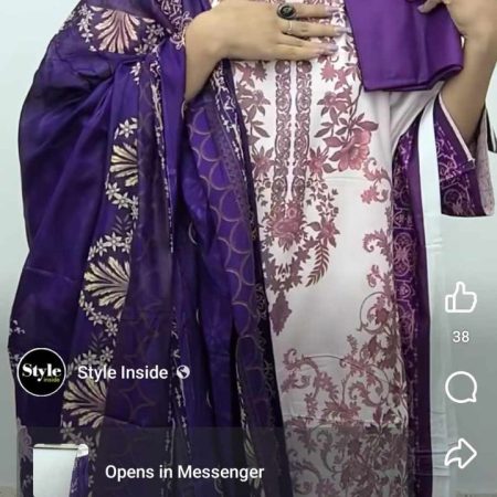 (Tx) Purplish blue malhar inspired