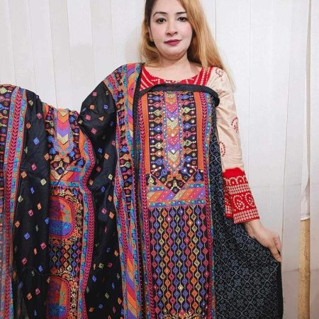 Multicolor minakari 2 pis (black)