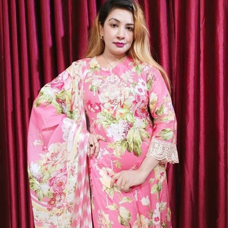 (Mash) Printed bowring elaf (pink)