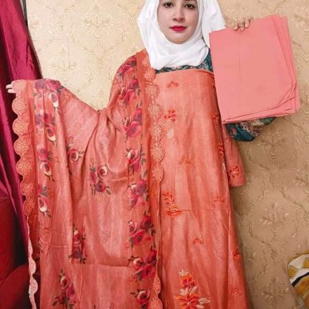 (Tx)olive floral emb (peach)