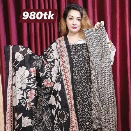 (FB)Kalamkar patel (black)